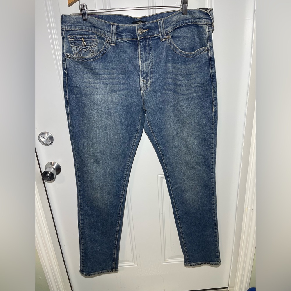 NEW True Religion Men's Geno Relaxed Slim Jeans MSRP $199